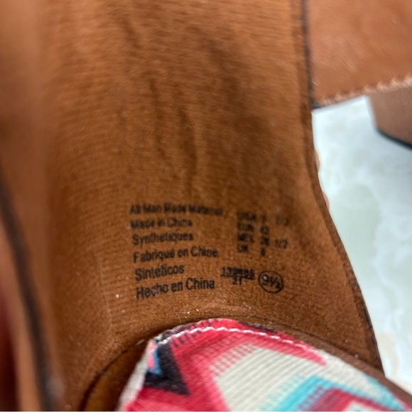 American Eagle By Payless Wedge Heel Sandals Size 9.5 - Picture 6 of 7